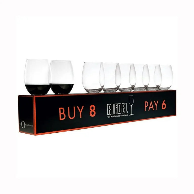 Riedel O Wine Tumbler Red & White Buy 6 Get 8