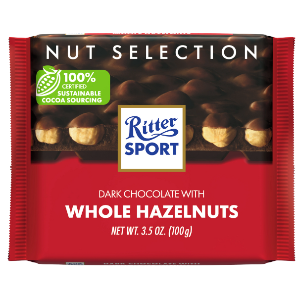 Ritter Sport Dark Milk Chocolate with Hazelnuts