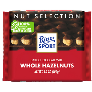 Ritter Sport Dark Milk Chocolate with Hazelnuts