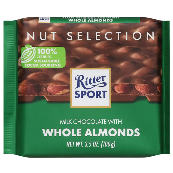 Ritter Sport Milk Chocolate with Almonds