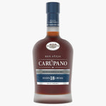 Carupano rum bottle on a white background