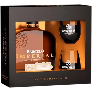 Ron Barcelo Imperial Ron D Rum Gift Set W/ Glasses