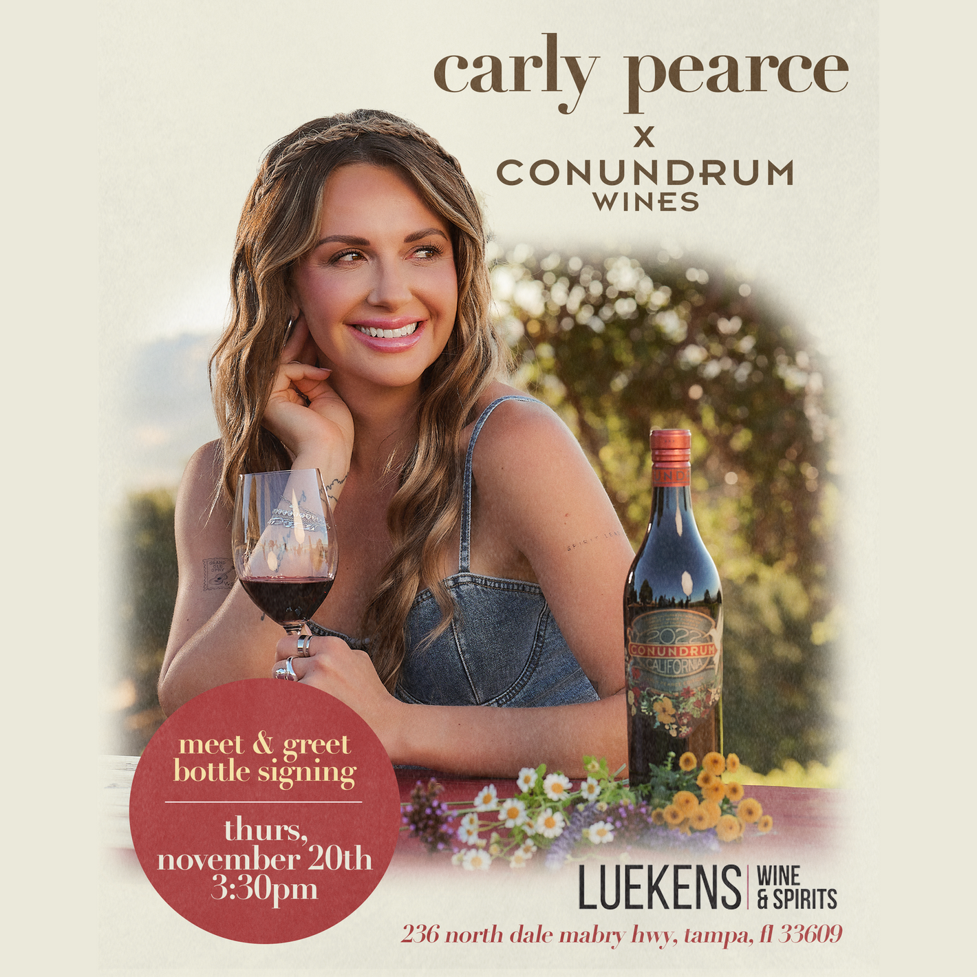 Carly Pearce and Conundrum Wines: Meet & Greet + Bottle Signing