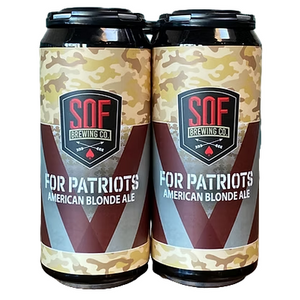 SOF Brewing For Patriots Blonde Ale  4pk Cn