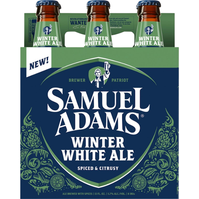 Sam Adams Winter White Ale Seaonal  6pk Btl