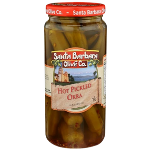 Santa Barbara Hot Pickled Okra 16oz
