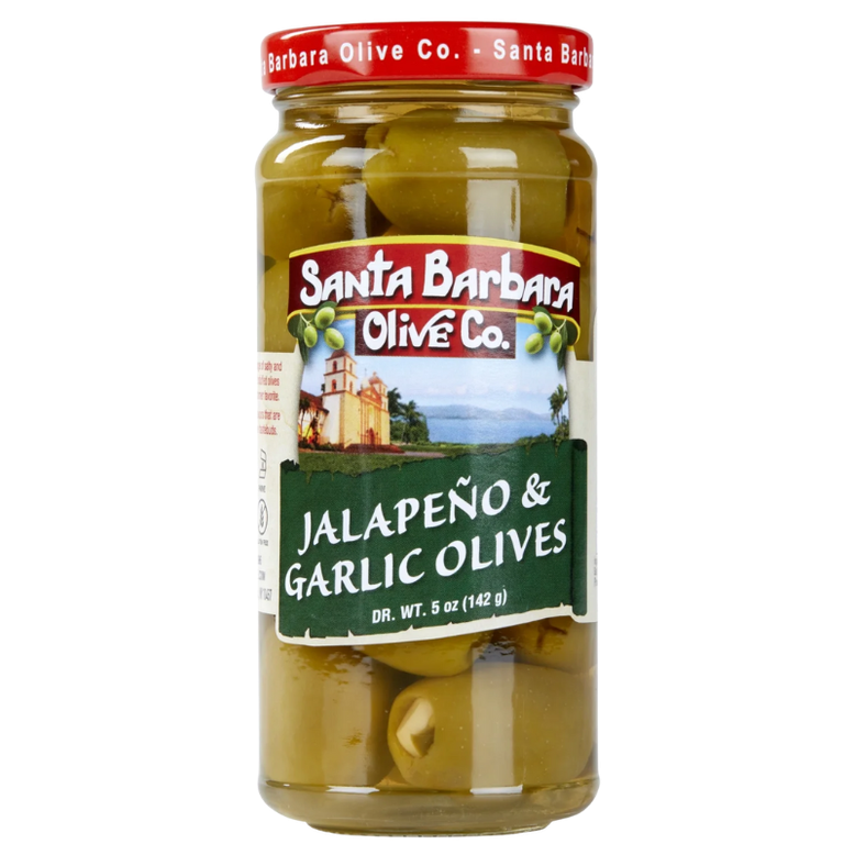 Santa Barbara Jalapeno & Garlic Olives 5oz