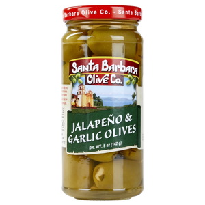 Santa Barbara Jalapeno & Garlic Olives 5oz
