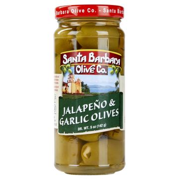 Santa Barbara Jalapeno & Garlic Olives 5oz