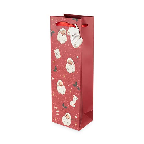 Santas List Single Bottle Wine Bag