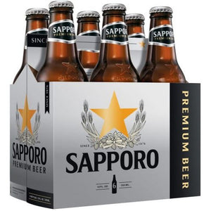 Sapporo Lager  6pk Btl
