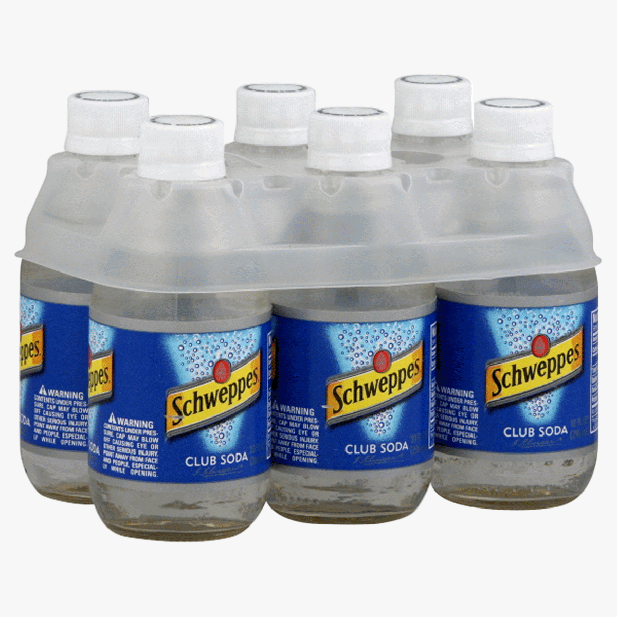 Schweppes Club Soda 10oz 6pk Btl