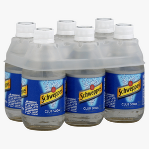 Schweppes Club Soda 10oz 6pk Btl