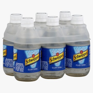 Schweppes Club Soda 10oz 6pk Btls