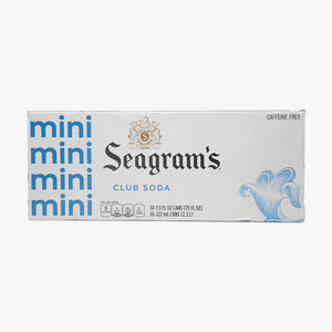 Seagrams Club Soda Mini 7.5oz 10pk Cn