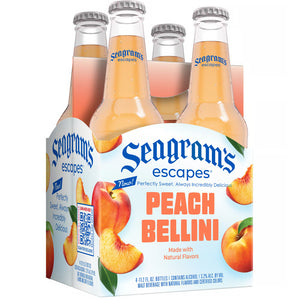 Seagrams Peach Bellini  4pk Btl