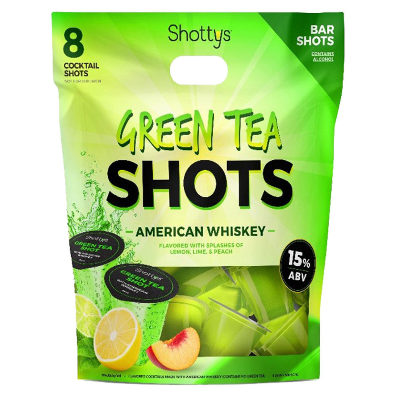 Shottys Green Tea Whiskey Shots  8pk