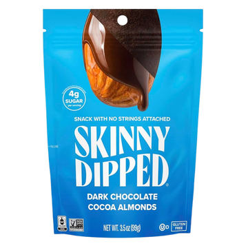 Skinny Dipped Dark Chocolate Cocoa Almonds 3.5oz