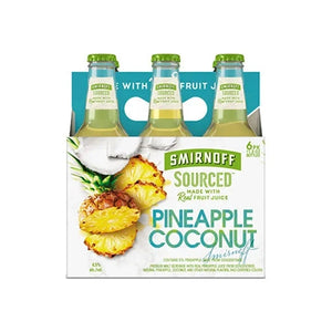 Smirnoff Ice Sourced Pineapple Coconut  6pk Btl