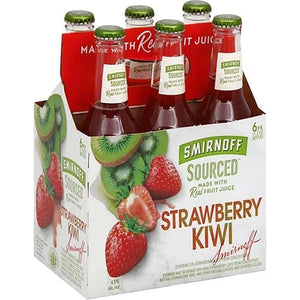 Smirnoff Ice Sourced Strawberry Kiwi  6pk Btl