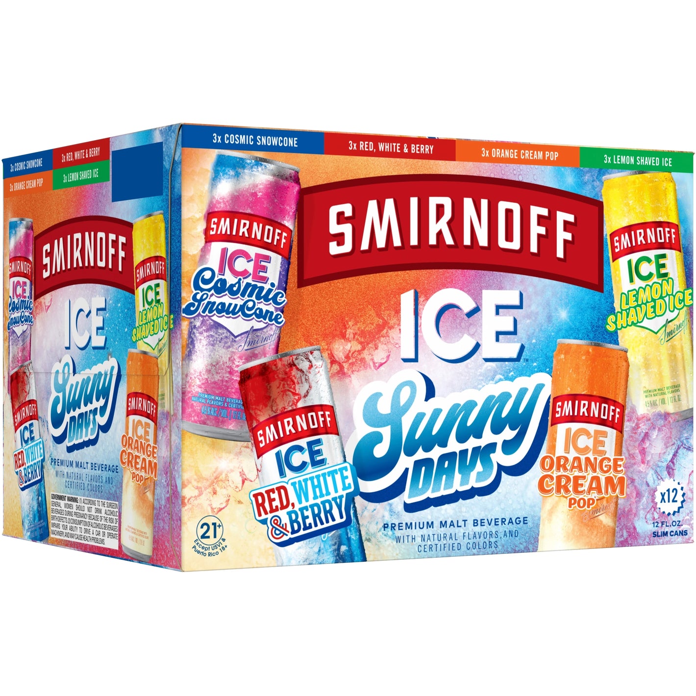Smirnoff Ice Sunny Days Variety  12pk Cn