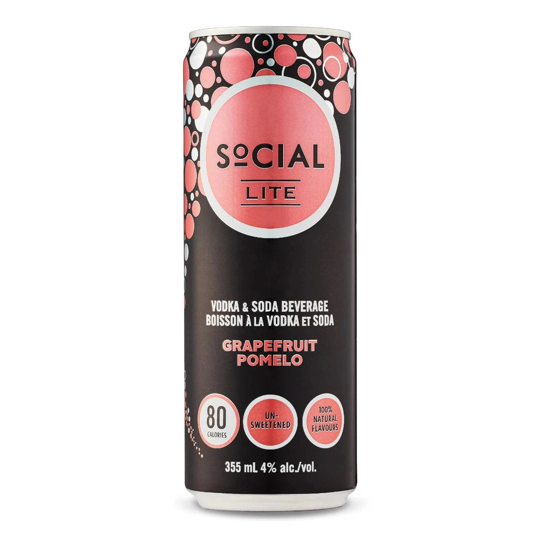Social Lite Grapefruit Pomelo  4pk Cn