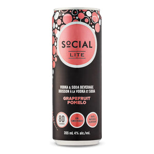 Social Lite Grapefruit Pomelo  4pk Cn