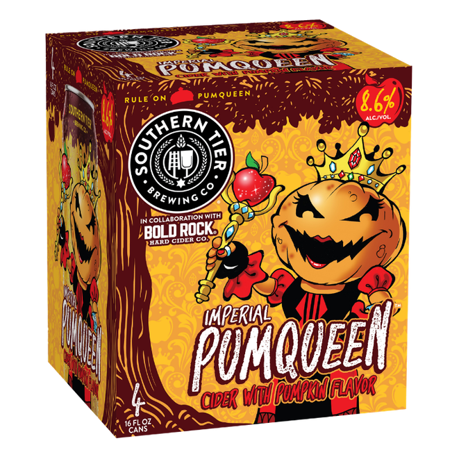 Southern Tier Pumqueen Imperial Pumpkin Cider Seasonal  4pk Cn