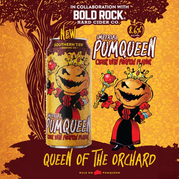 Southern Tier Pumqueen Imperial Pumpkin Cider is a bold, seasonal craft cider that delivers rich pumpkin spice character with a smooth, full-bodied finish. 