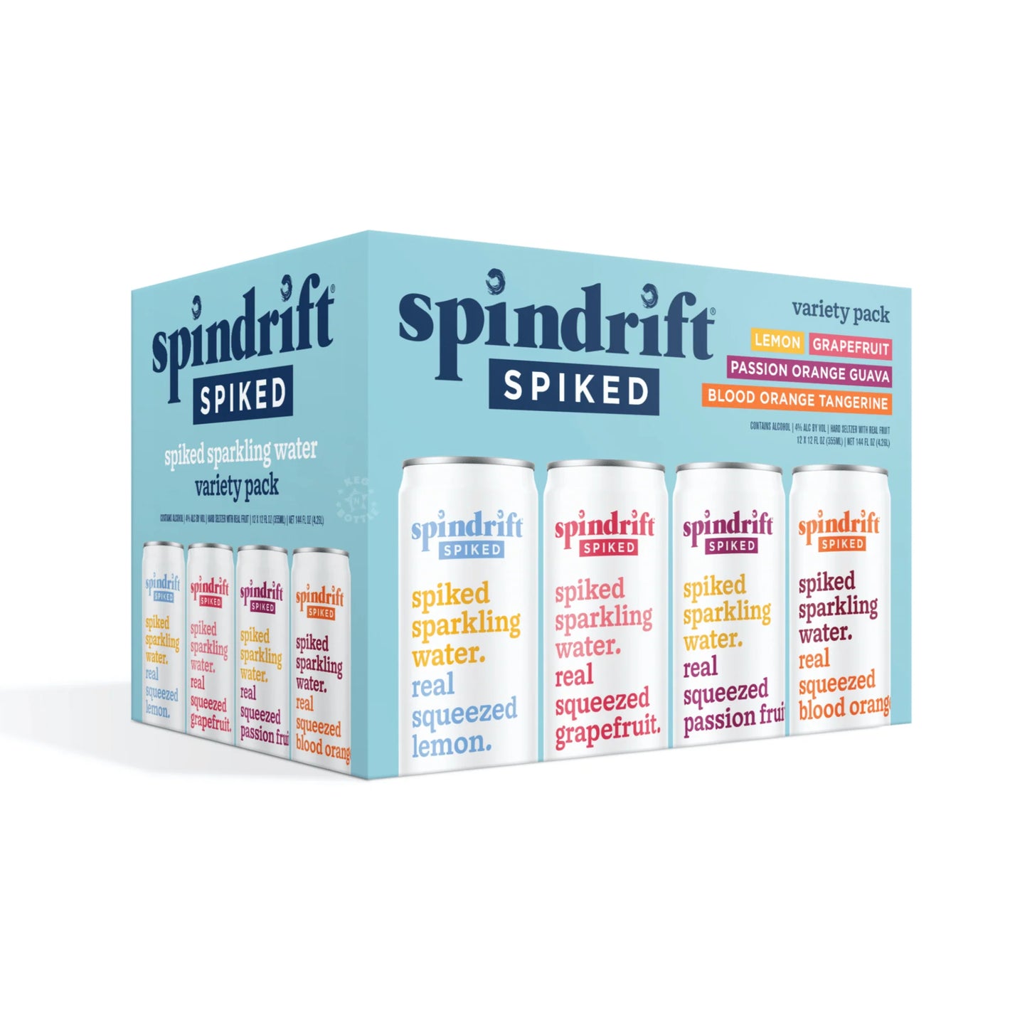 Spindrift Spiked Water Paradise Variety 12pk