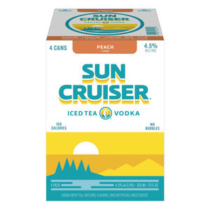 Sun Cruiser Iced Peach Tea & Vodka 12oz 4pk Cn