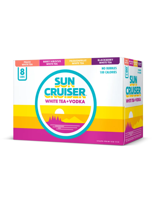 Sun Cruiser White Tea Vodka Vairety 8pk 12oz Cns