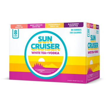 Sun Cruiser White Tea Vodka Vairety 8pk 12oz Cns