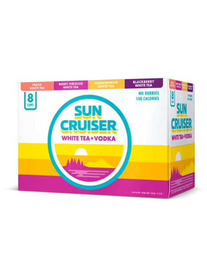 Sun Cruiser White Tea Vodka Vairety 8pk 12oz Cns