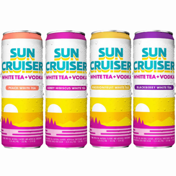 Sun Cruiser White Tea Vodka Vairety 8pk 12oz Cns