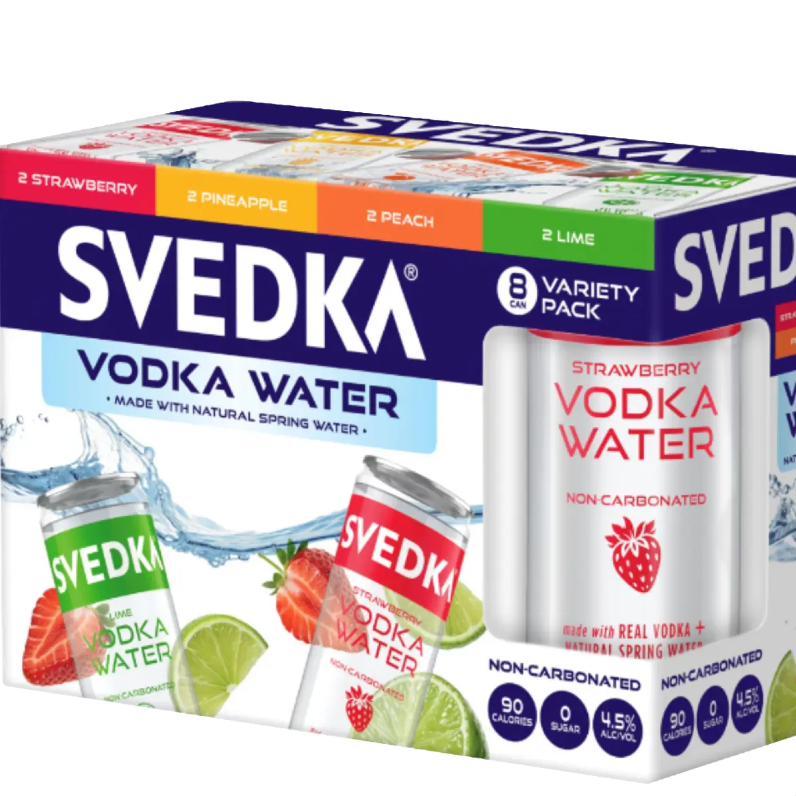 Svedka Vodka Water Assorted 8pk 12oz Can