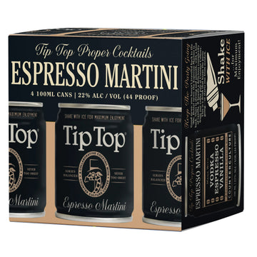 Tip Top Espresso Martini 4pk  Cans