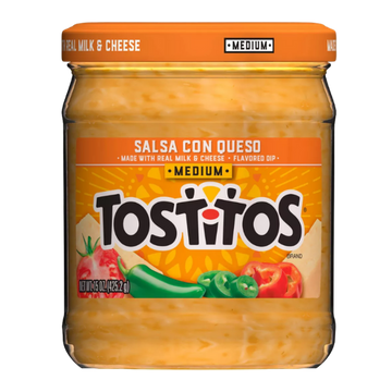 Tostitos Medium Salsa Con Queso 15.oz