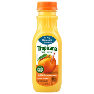 Tropicana Orange Juice No Pulp with Calcium 11oz