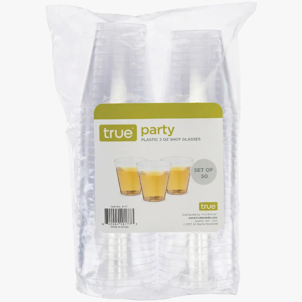 True Plastic Shot 2oz Glasses