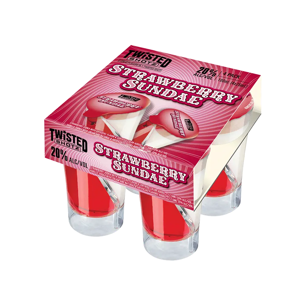 Twisted Shotz Strawberry Sundae