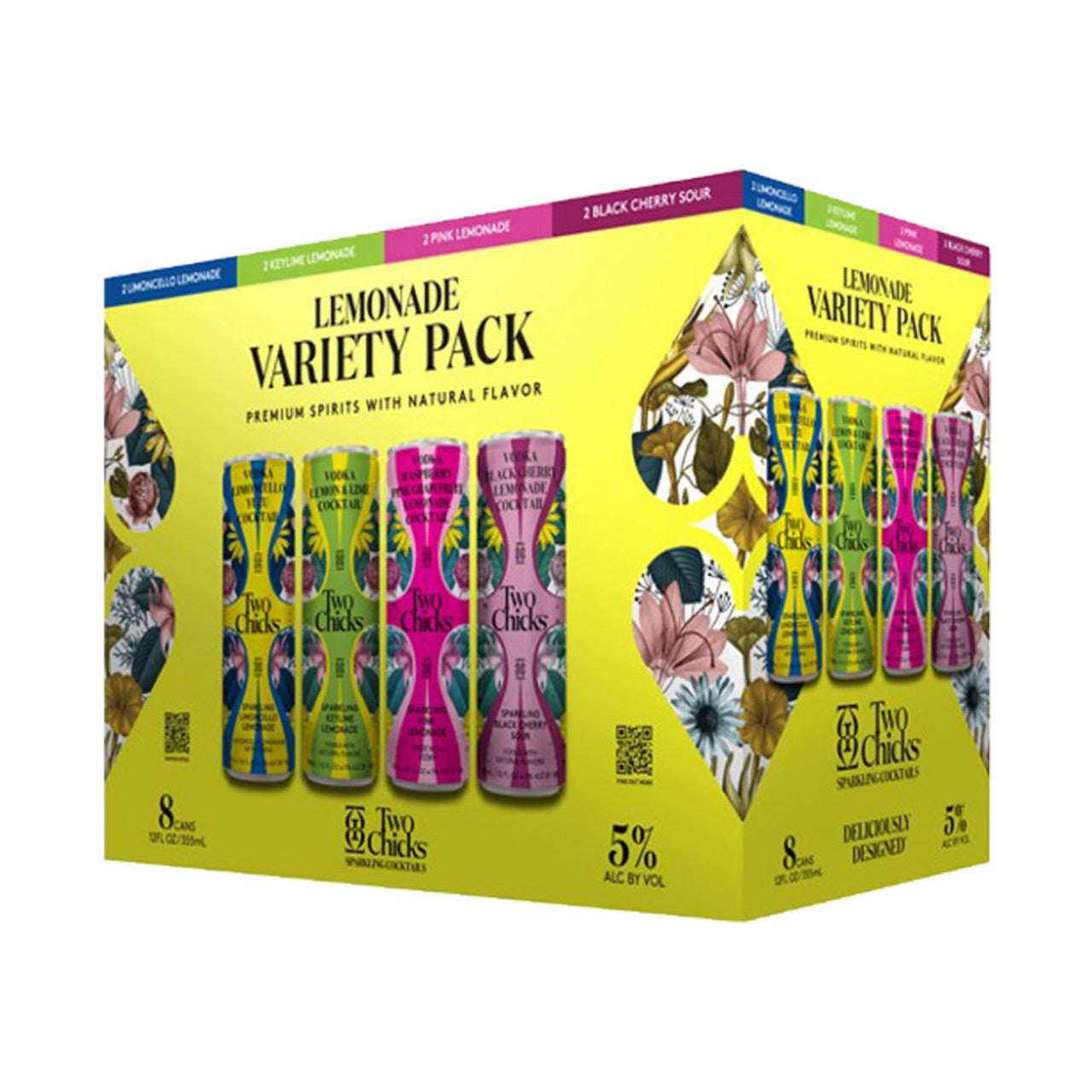 Two Chicks Lemonade Variety 8Pk Can