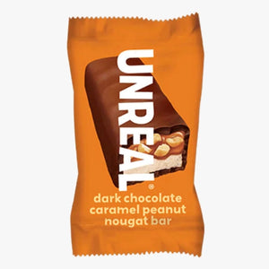 Unreal Dark Chocolate Caramel Peanut Nougat Bars 3.4oz