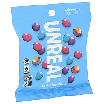 Unreal Dark Chocolate Peanut Gems 2oz