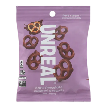 Unreal Dark Chocolate Pretzels 1.5oz