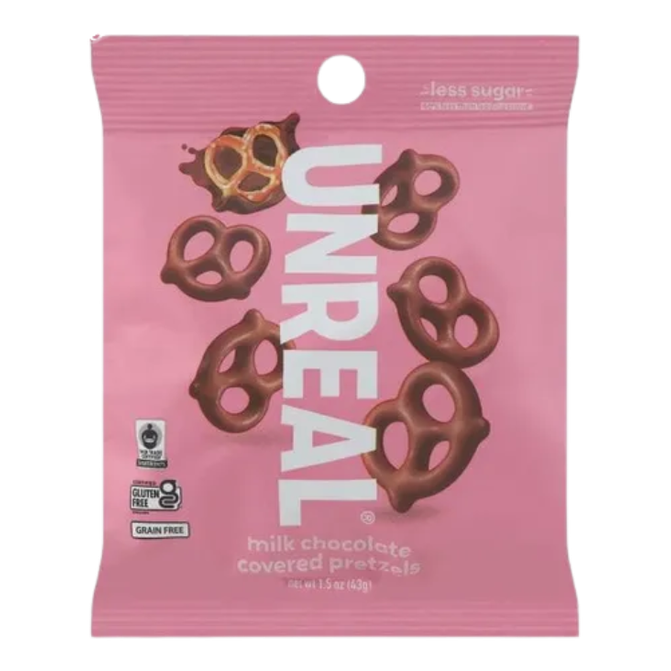 Unreal Milk Chocolate Pretzels 1.5oz