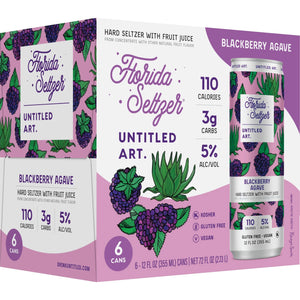 Untitled Art Blackberry Agave Seltzer  6pk Cn