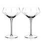 Viski Seneca Diamond Martini Glasses 2pk