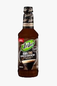 Bottle of Ziploc coffee mix on a white background