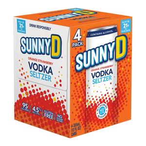 Sunny D Orange Strawberry Vodka Seltzer   Cn